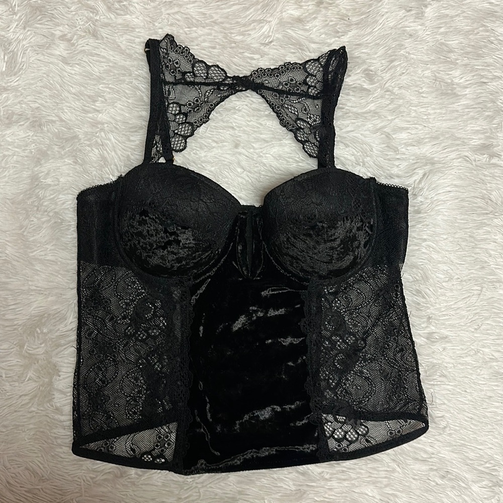 Fredericks of Hollywood x Sugar Fox Lace & Velvet corset